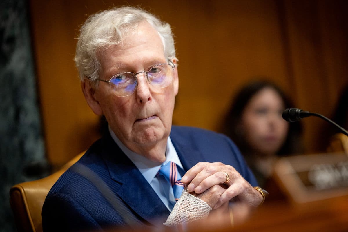 Mitch McConnell's absence is throwing Trump's Pentagon budget boost in doubt