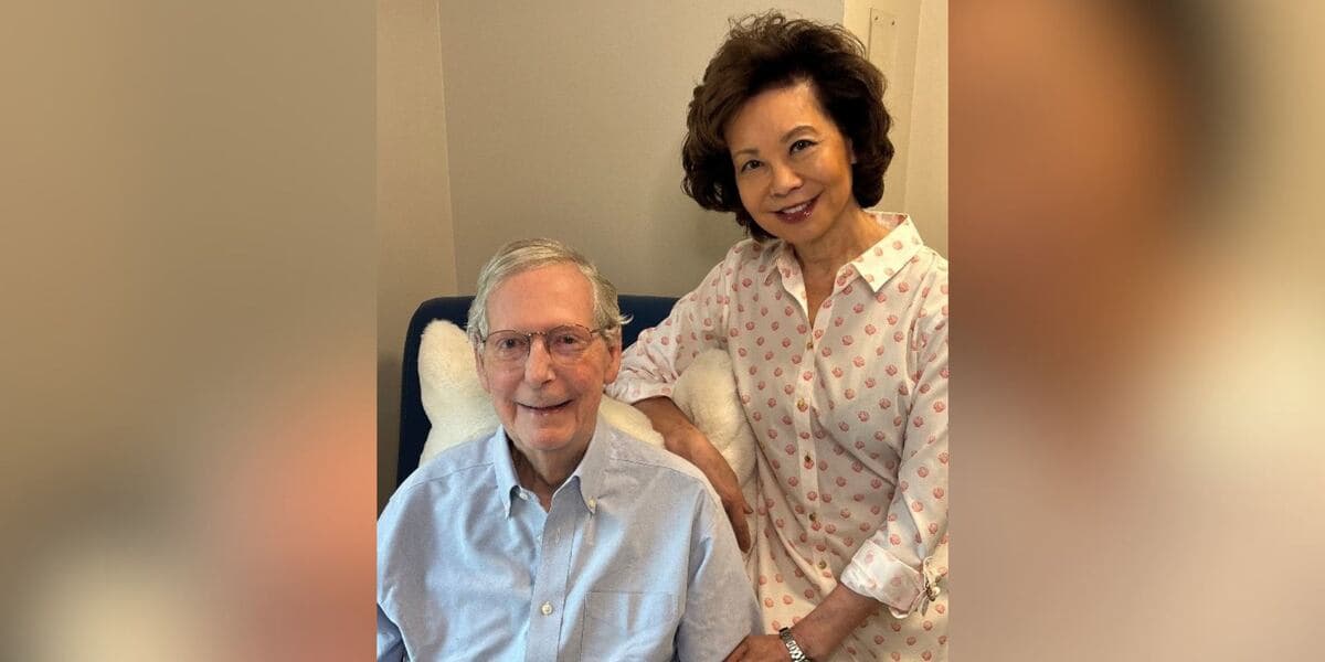 Kentucky Sen. Mitch McConnell heads home after hospitalization