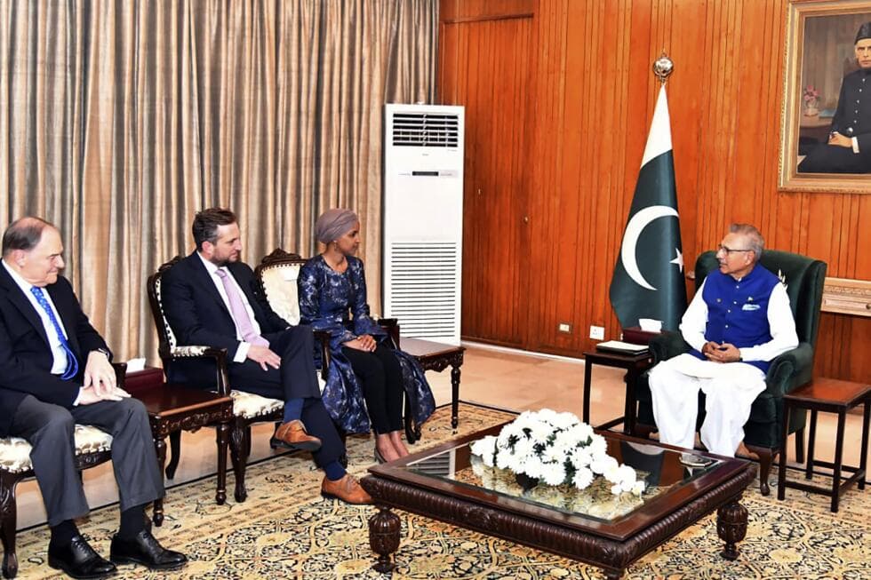 U.S. Congresswoman Ilhan Omar meets with Pakistani leaders - AP News
