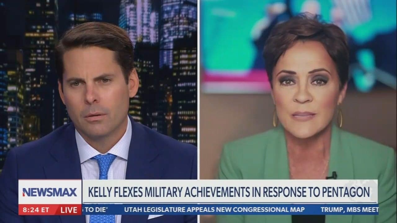 Newsmax host says Sen. Mark Kelly (D-AZ) "does have a great record, but so did Benedict Arnold"