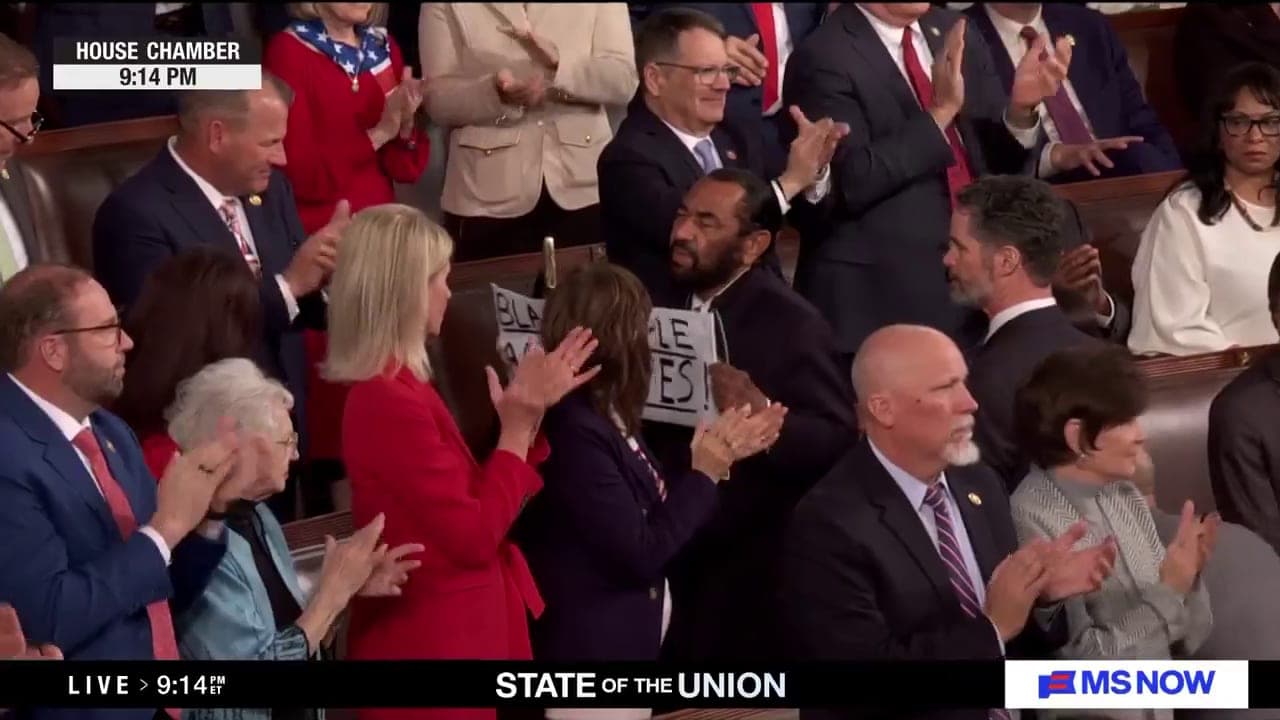 Al Green Escorted Out Of SOTU For Standing Up To Trump's Racism
