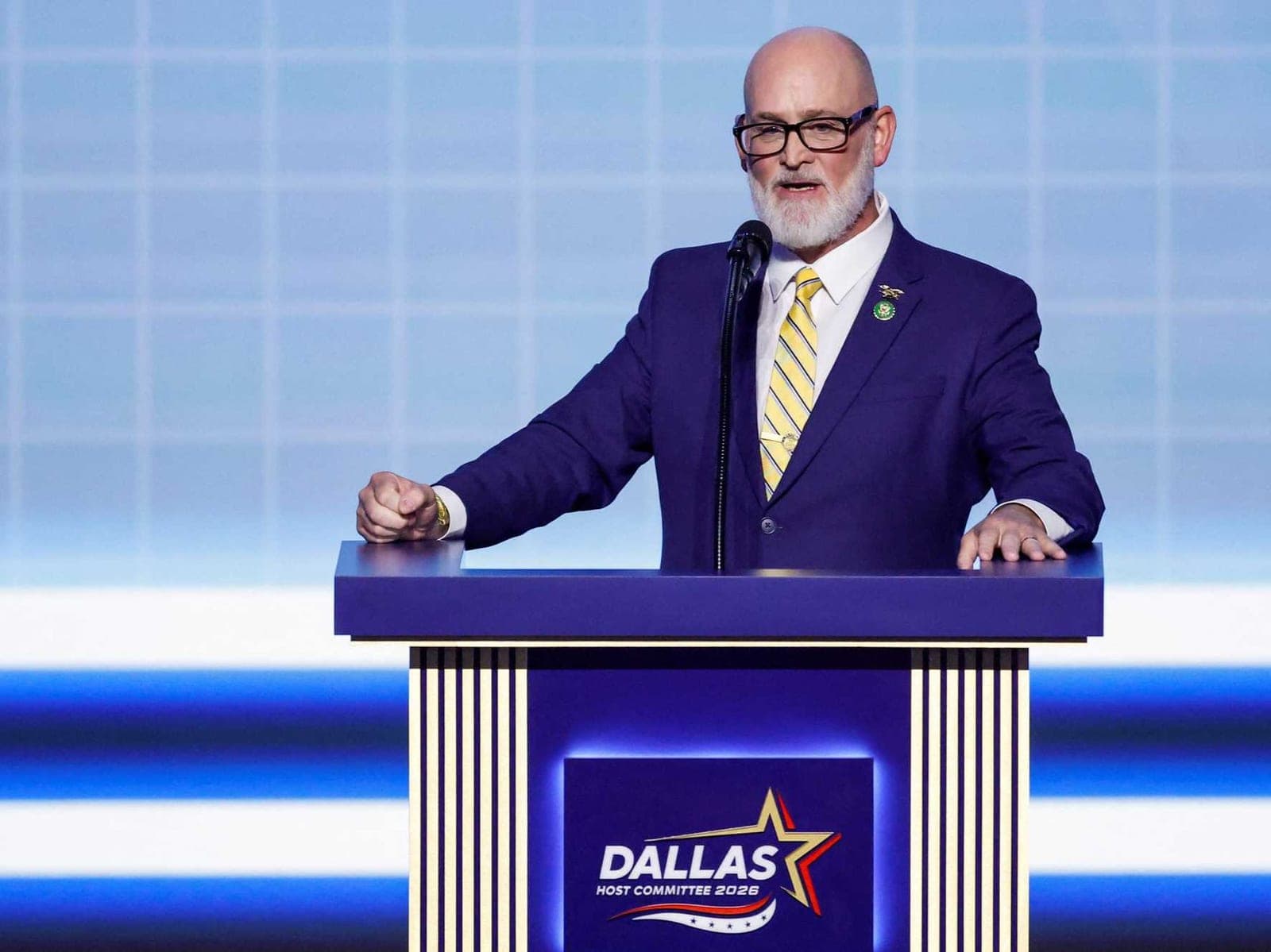 Republican flies 900 miles to brag about healthcare law that's bleeding his own district