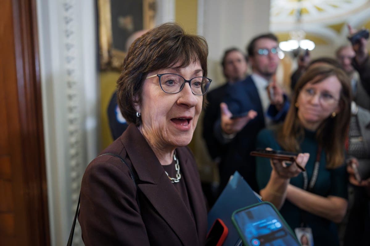 Susan Collins does 'not support' military involvement in Venezuela as Senate seeks to limit Trump's powers