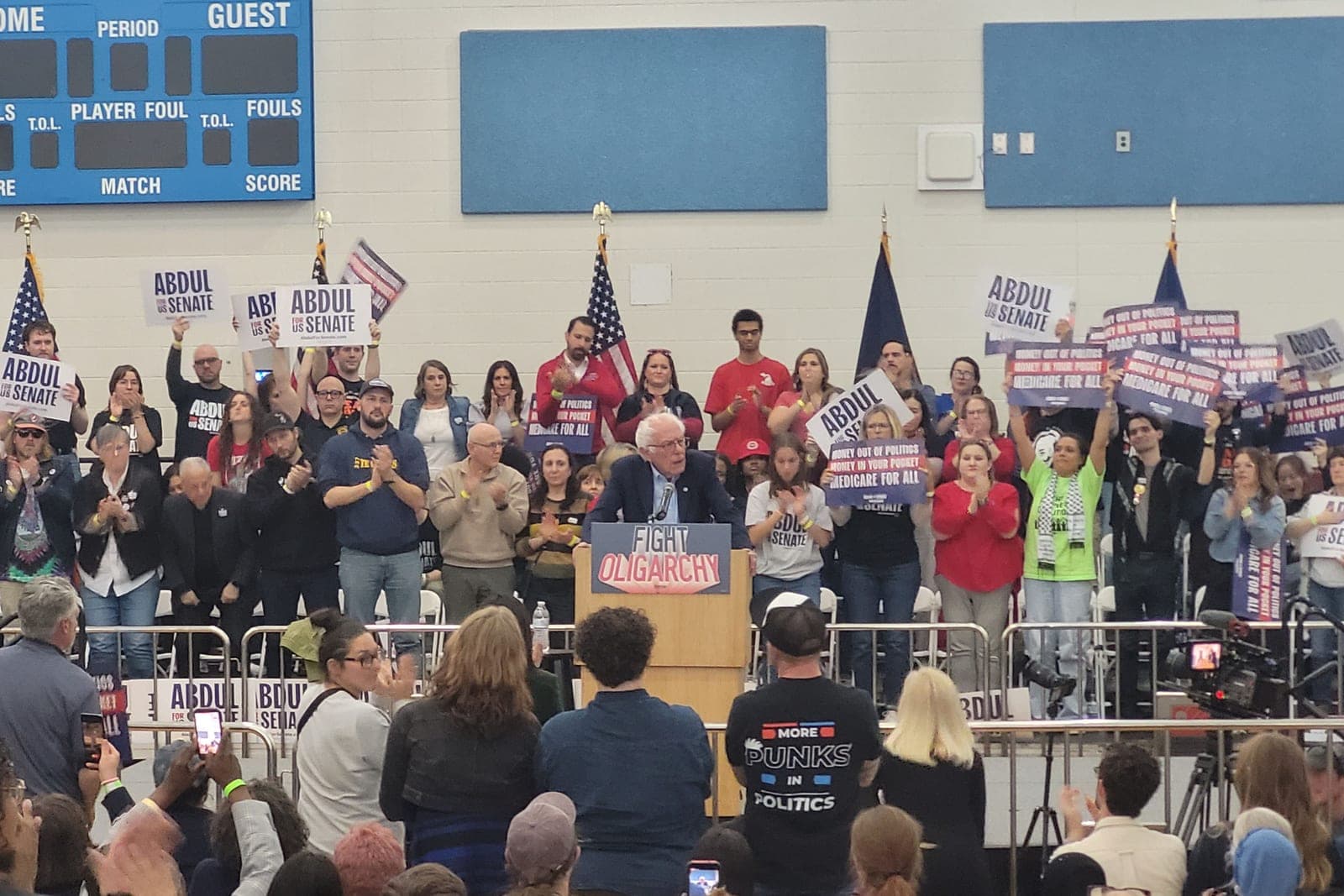 Bernie Sanders rallies with Abdul El-Sayed, progressive leaders in Detroit