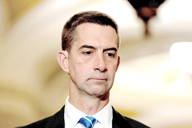 Here's Sen. Cotton's cell number, Trump says, in dispute over daylight saving bill
