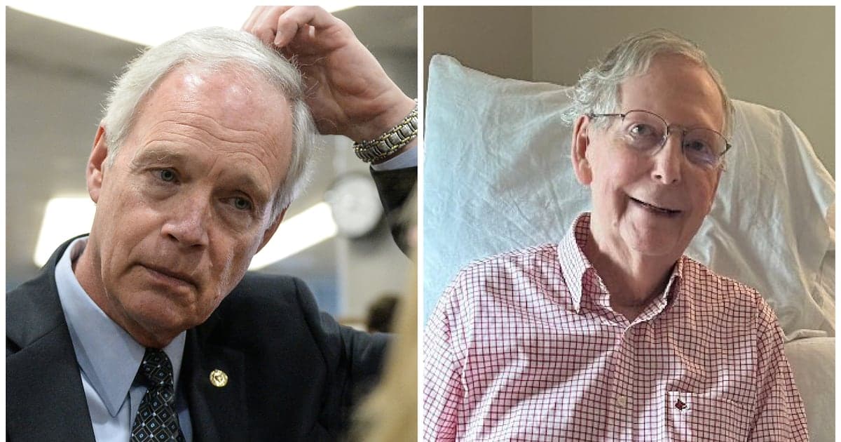 MAGA Senator Ron Johnsons Makes Bombshell Claim About Mitch McConnell Hospital Photo