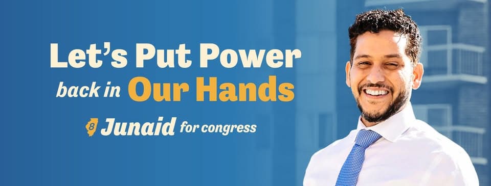 Junaid Ahmed, candidate for US House from Illinois' 8th District outpeforms other Indian Americans in Democratic primary