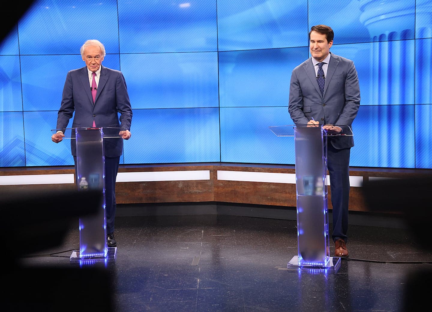 Markey, Moulton meet in first Senate primary debate