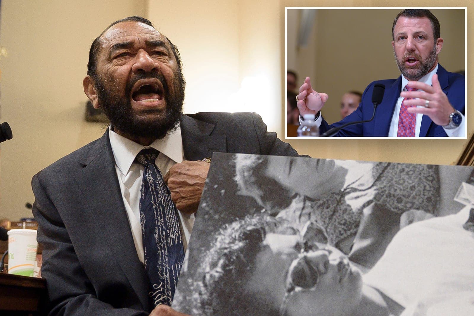 Rep. Al Green tells Homeland Security Sec. Mullin to 'shut up' after calling him a racist at hearing