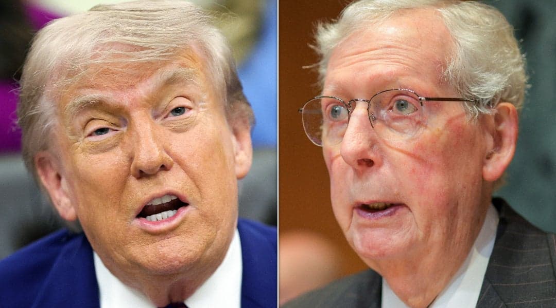 Trump Blasts 'Bum' GOP Staffer For Making Mitch McConnell Look 'Completely Out Of It'
