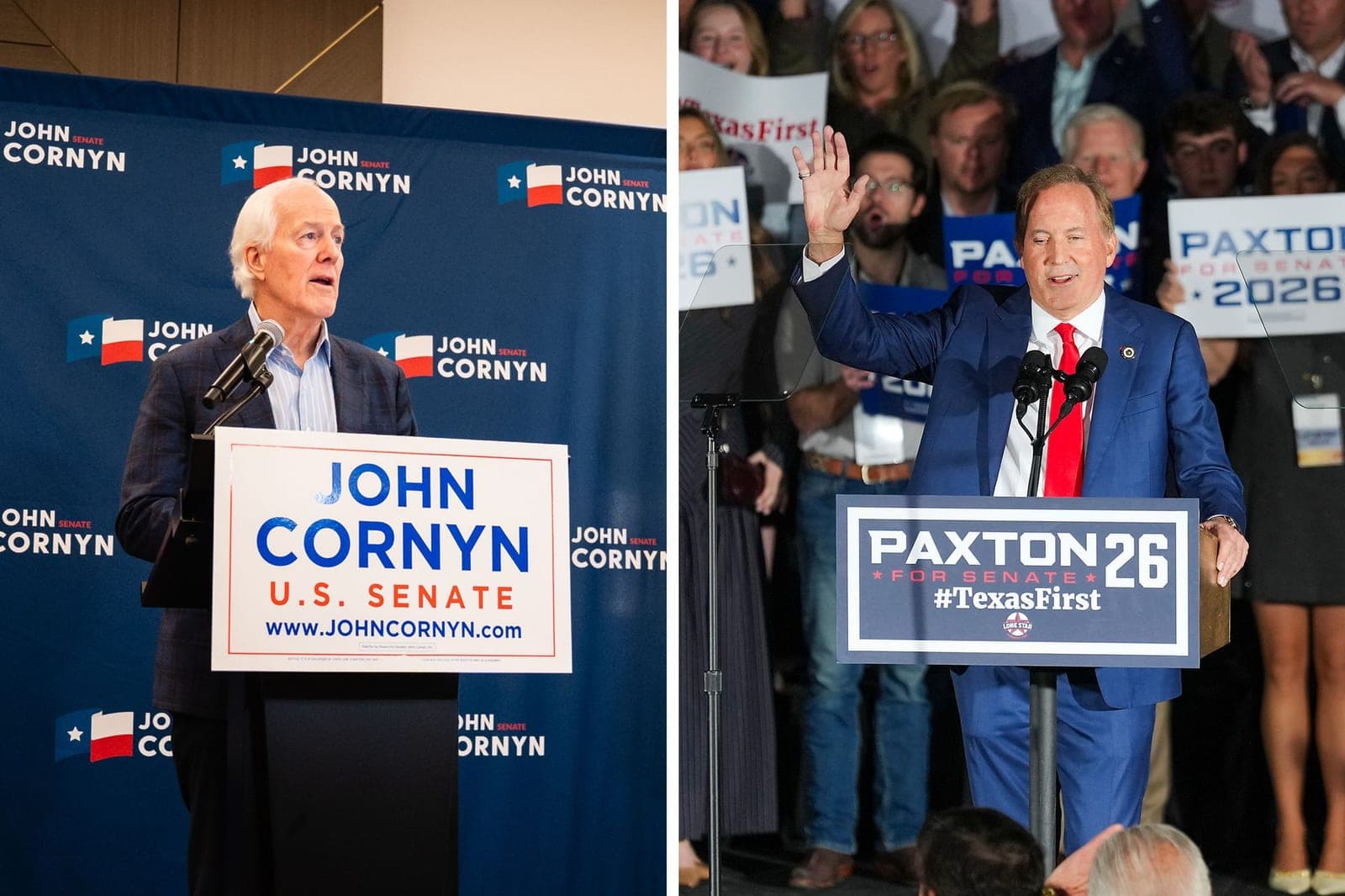 Senate Republican runoff choices locked as Sen. John Cornyn and AG Ken Paxton trade shots