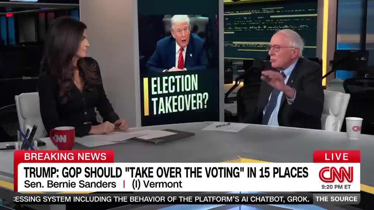 Bernie Sanders Opens A Can Of Whoopass On Trump Over Nationalizing Elections