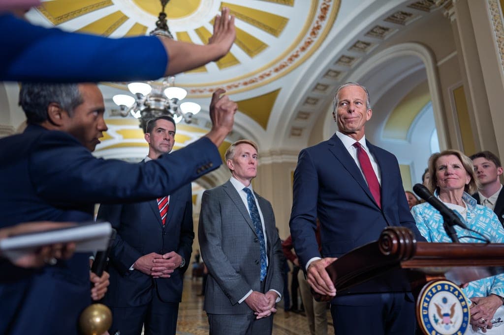 Thune navigates immigration bill landmines from DOJ lawfare fund