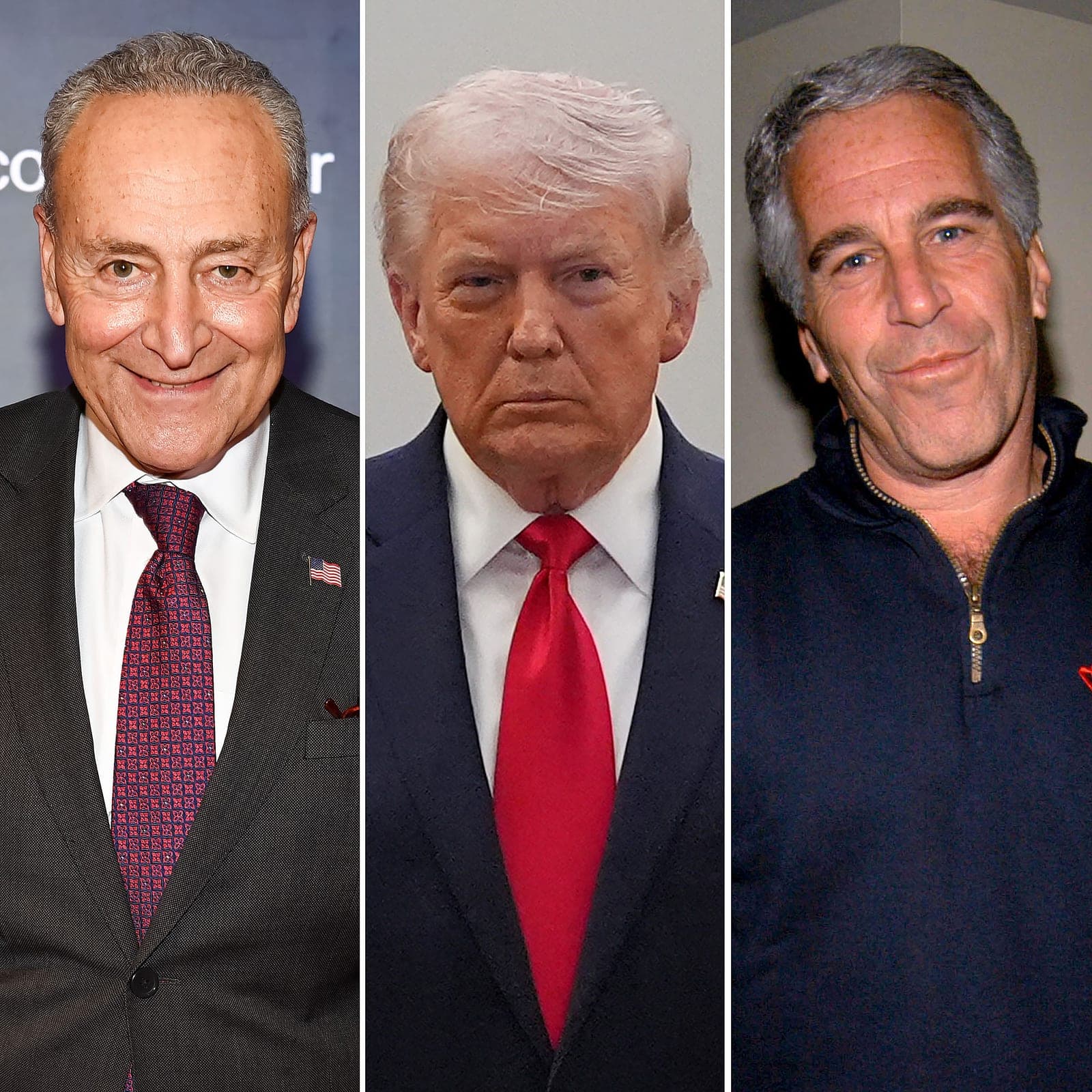 Chuck Schumer Shares Photo of Donald Trump, Jeffrey Epstein
