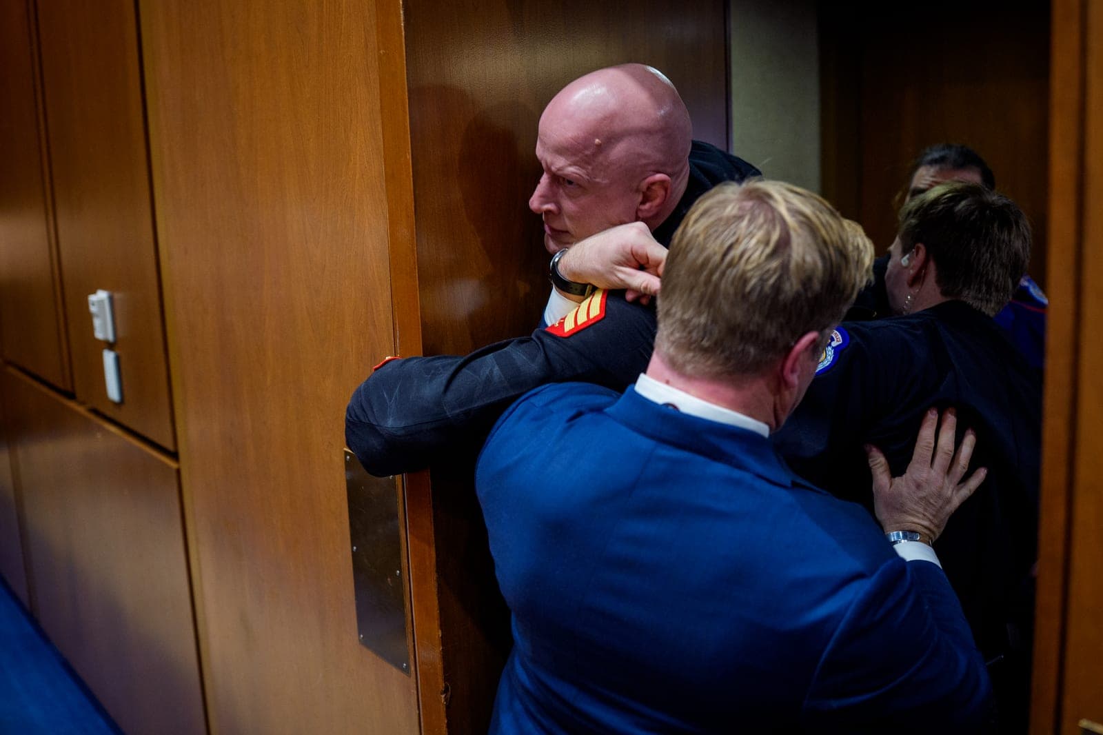 Navy SEAL-Turned-Senator Wrestles Shouting Left-Wing Protester Who Stormed Hearing