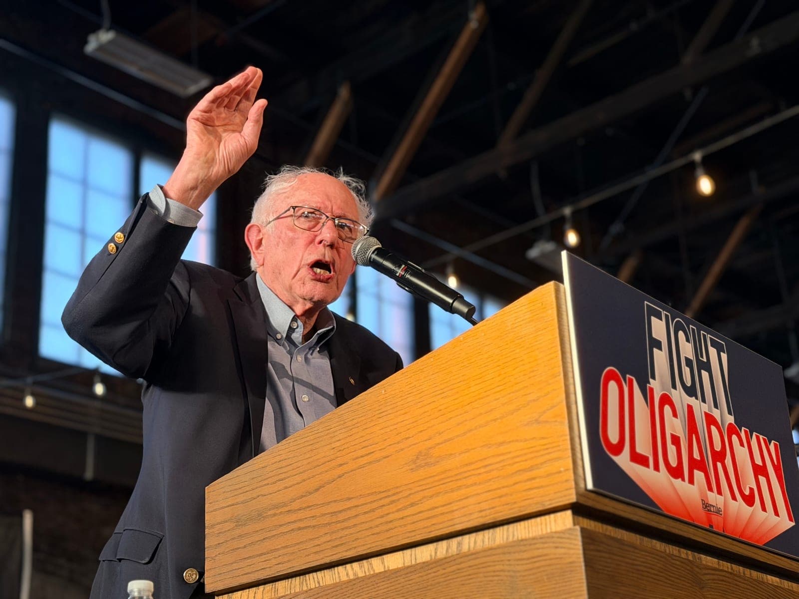 Bernie Sanders energizes Platner, Jackson supporters with anti-war messaging on Memorial Day