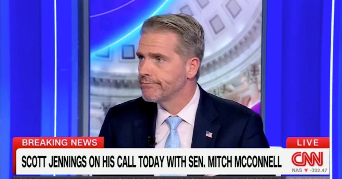 CNN Star Scott Jennings Called Out to Face About Mitch McConnell Health Secrecy