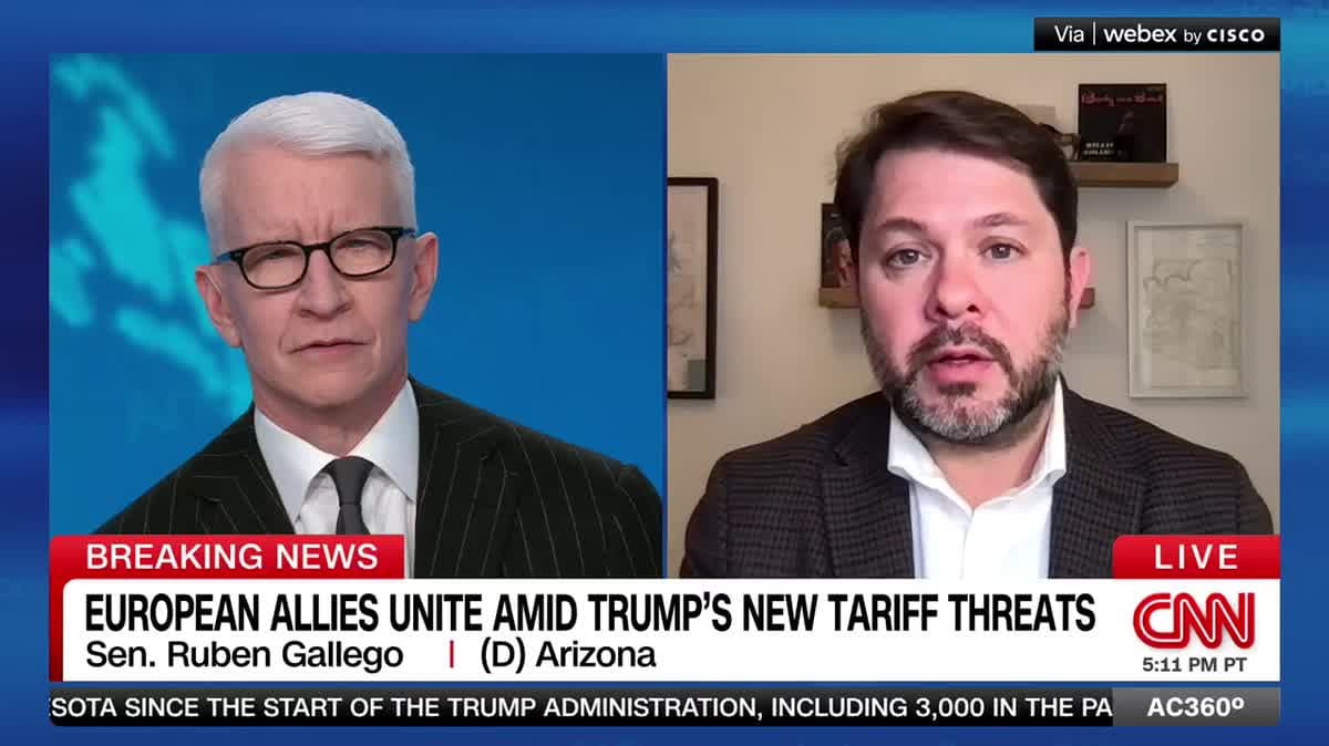 Sen. Gallego Tells Anderson Cooper: Trump Is 'Literally Insane'