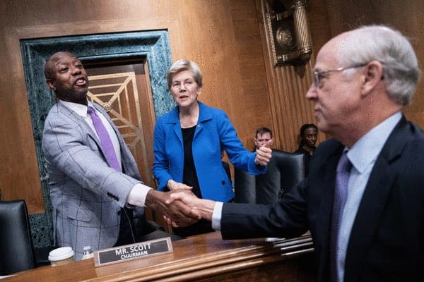 Rare out-of-session hearing draws top Banking Democrat's ire
