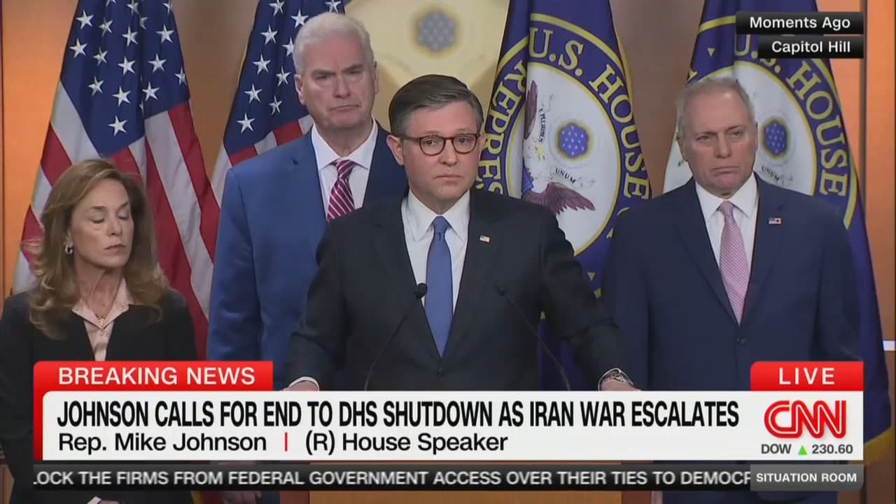 Mike Johnson Wavers Over Trump Winning Iran War Powers Vote