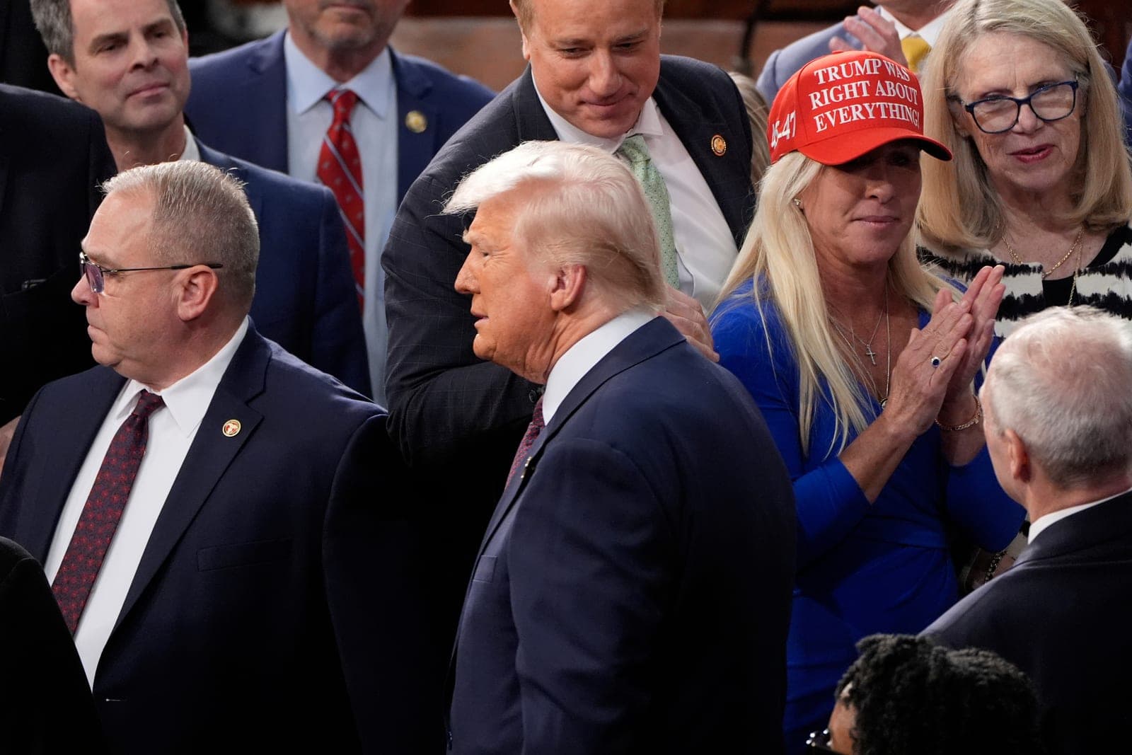 Marjorie Taylor Greene says Trump policies are 'not America first' in fight over MAGA