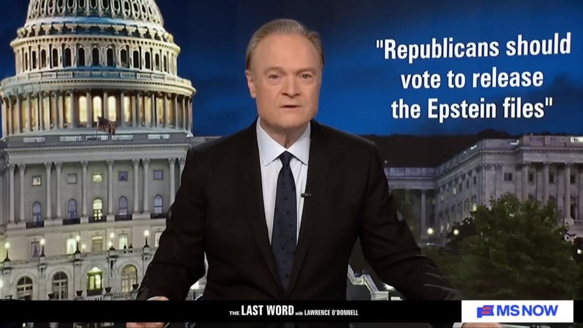 Lawrence O'Donnell Calls Trump Investigation of Bill Clinton, Dems a 'Smokescreen' to Delay Epstein Files