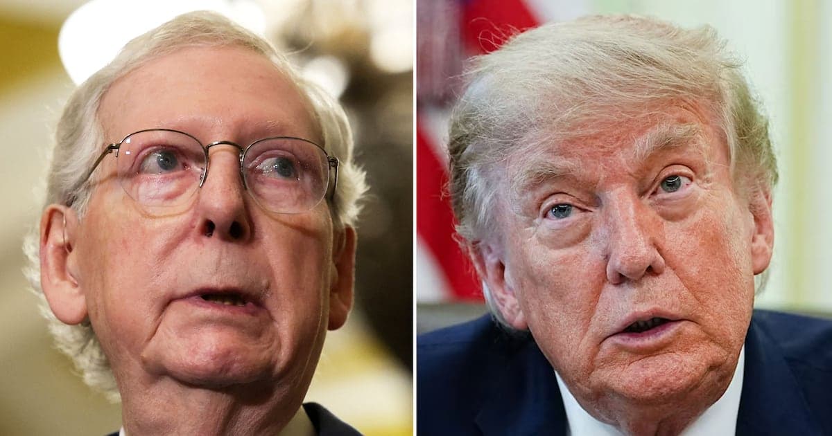 Trump Blows Up Claims That Mitch McConnell Is Healthy