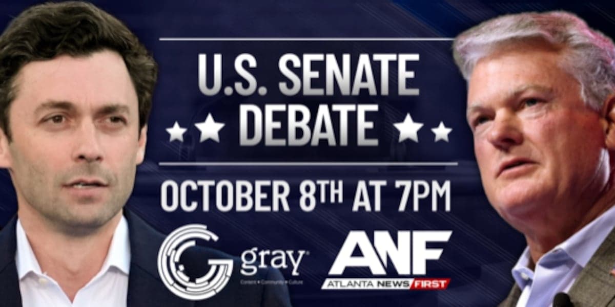 Collins, Ossoff US Senate debate: How to watch on Atlanta News First - Atlanta News First