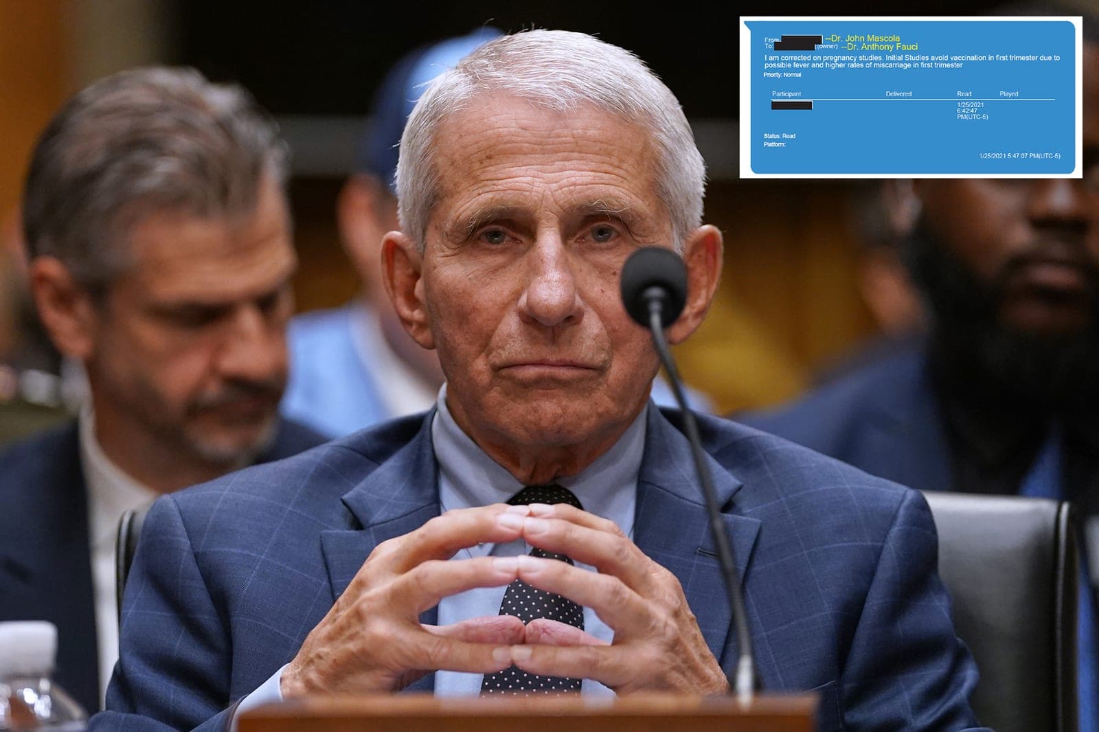 Fauci was told about questions over COVID-19 vaccines and miscarriages, new texts show