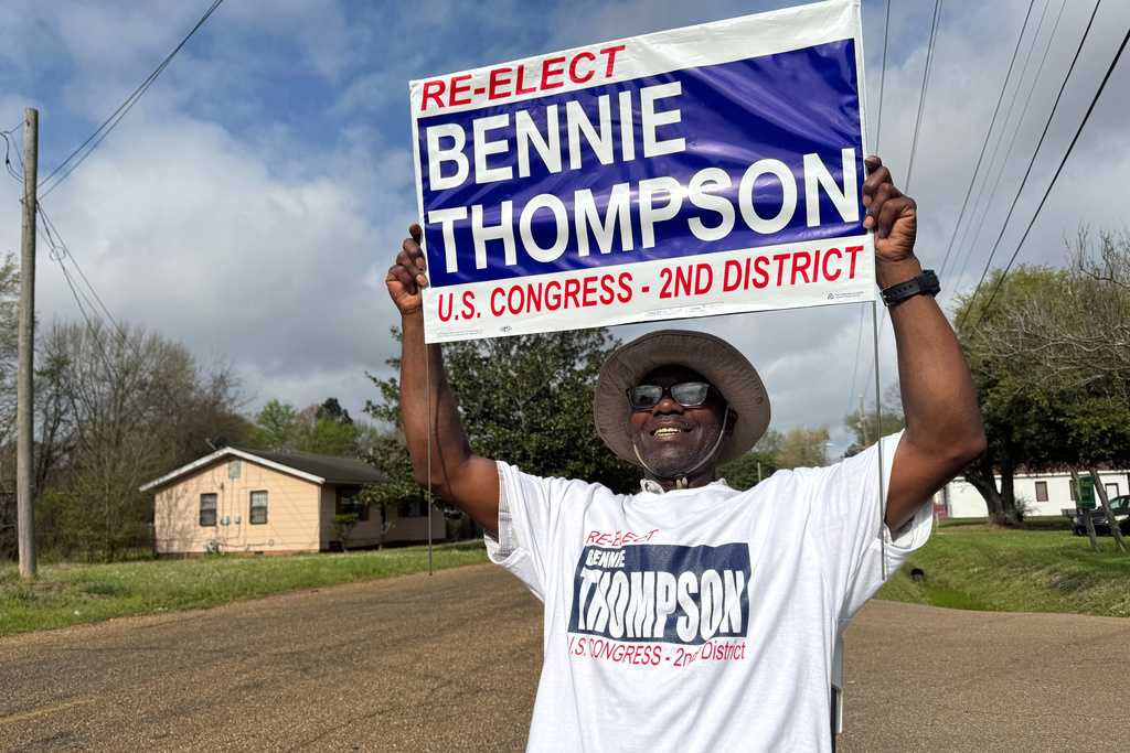 Longtime US Rep. Bennie Thompson defeats young Democratic challenger in Mississippi primary