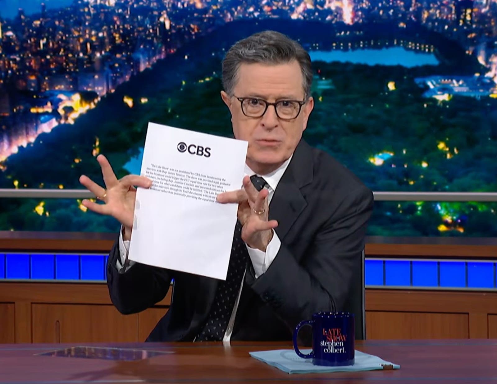 Colbert brings the receipts over CBS pulling Democrat Senate candidate James Talarico interview and literally trashes network's lawyers
