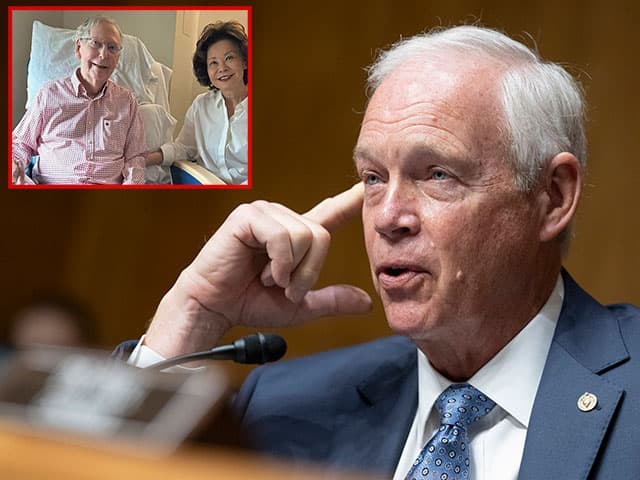 Sen. Ron Johnson Casts Doubt on Photo of Mitch McConnell in Hospital