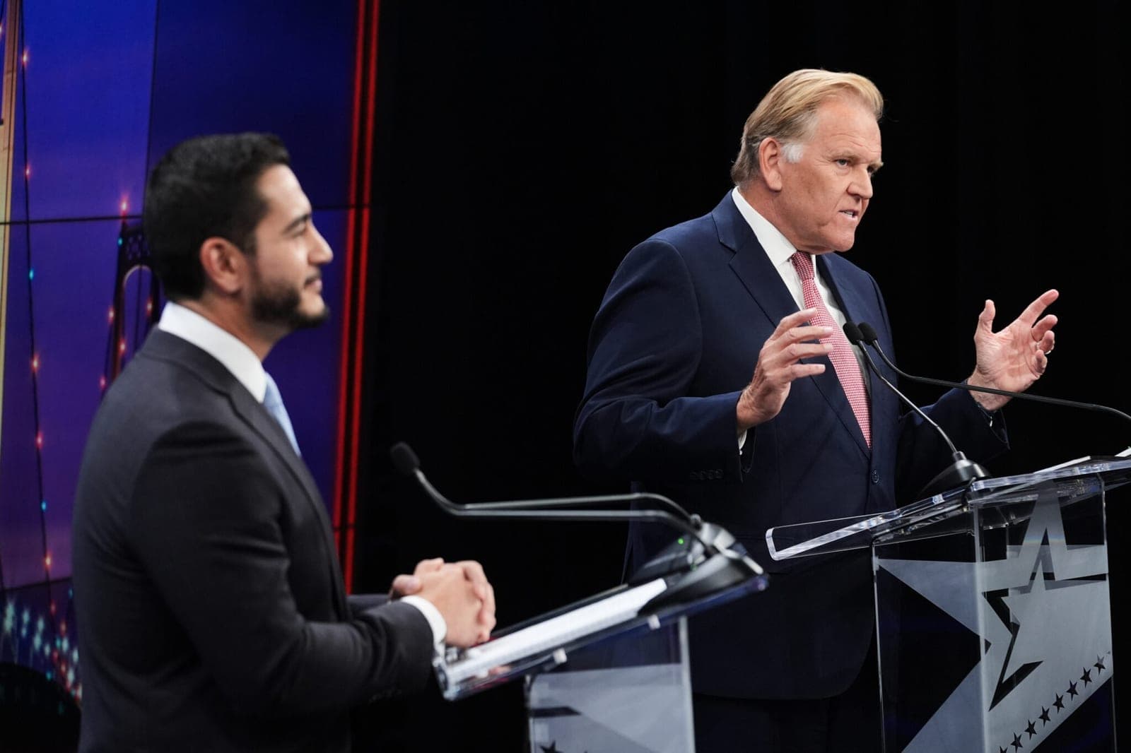 El-Sayed, Rogers trade barbs, accusations during first televised U.S. Senate debate