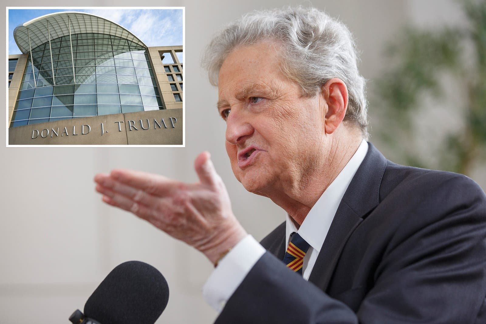 Sen. John Kennedy pushes to ban living pols from getting buildings named after them