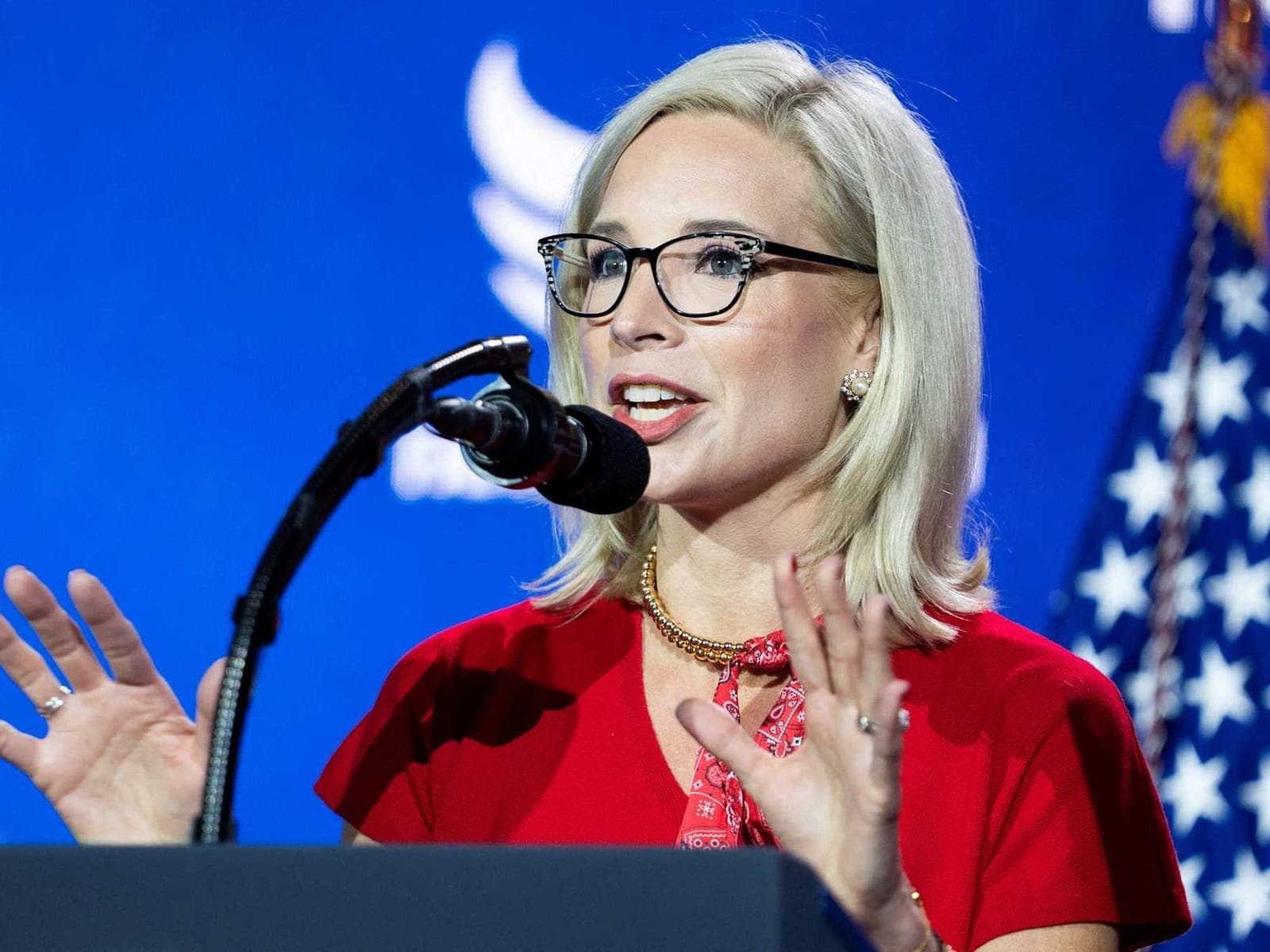 Key midterm Republican rocked by ethics complaint as she slips behind Dem in polling