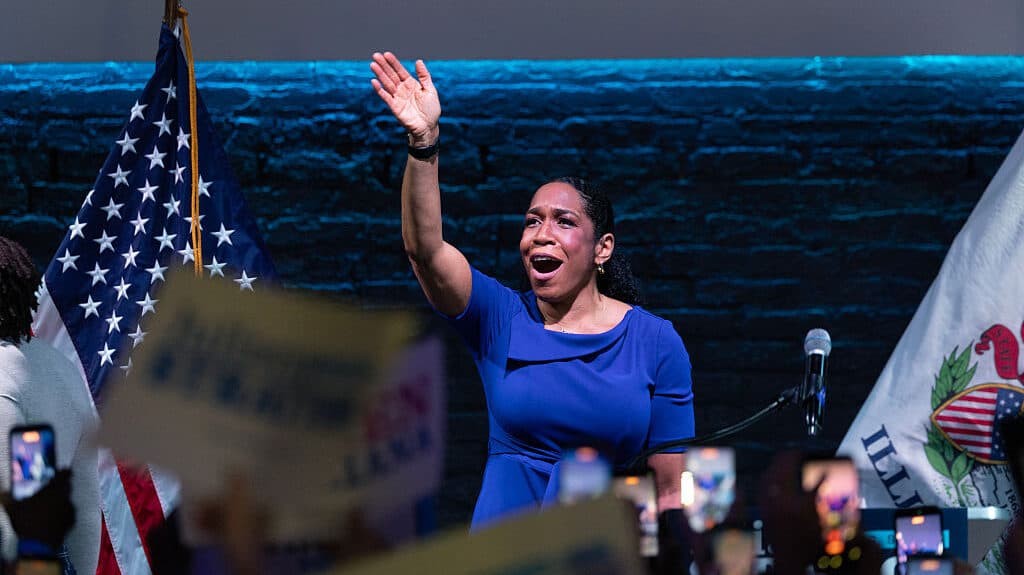 Juliana Stratton wins Illinois primary on path to becoming only the sixth Black woman in US Senate