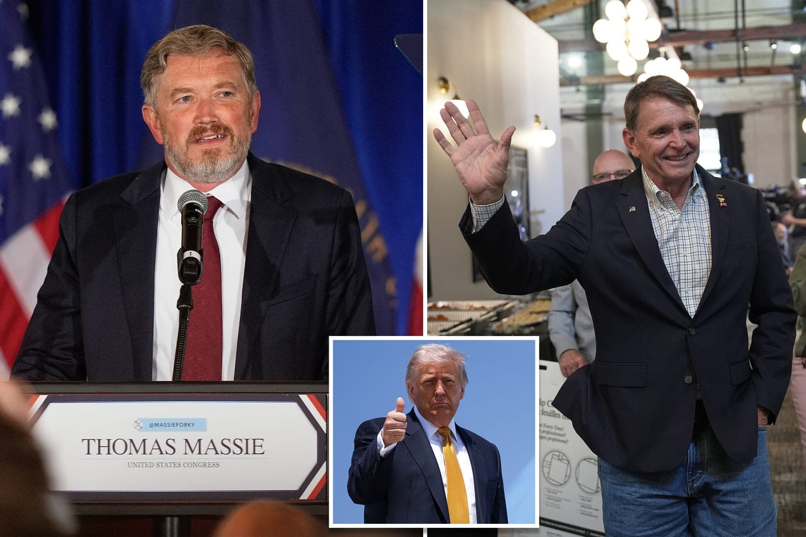 Rep. Thomas Massie ousted in Kentucky by Trump-backed Ed Gallrein