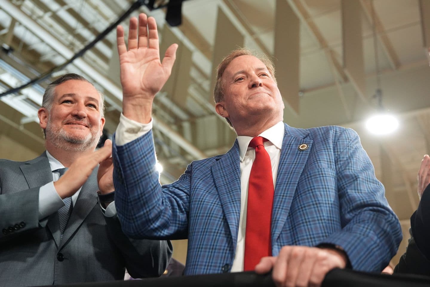 Trump warns Democratic majority would 'destroy' Texas at Paxton rally