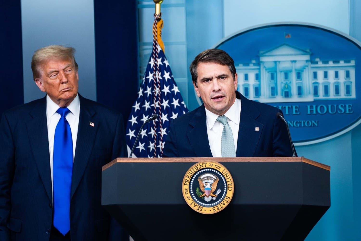 Trump defends 'anti-weaponization' fund, further complicating Blanche nomination