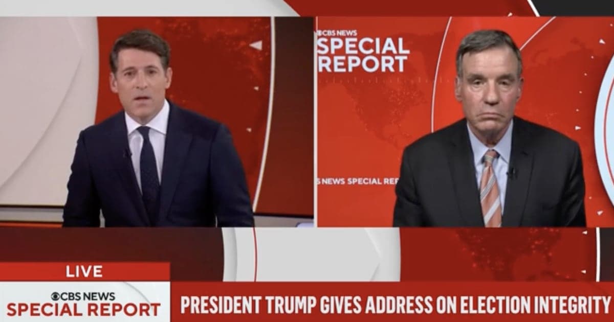 Senator Mark Warner Shreds MAGA-Coded Anchor Tony Dokoupil to His Face for Showing Trump's Lies