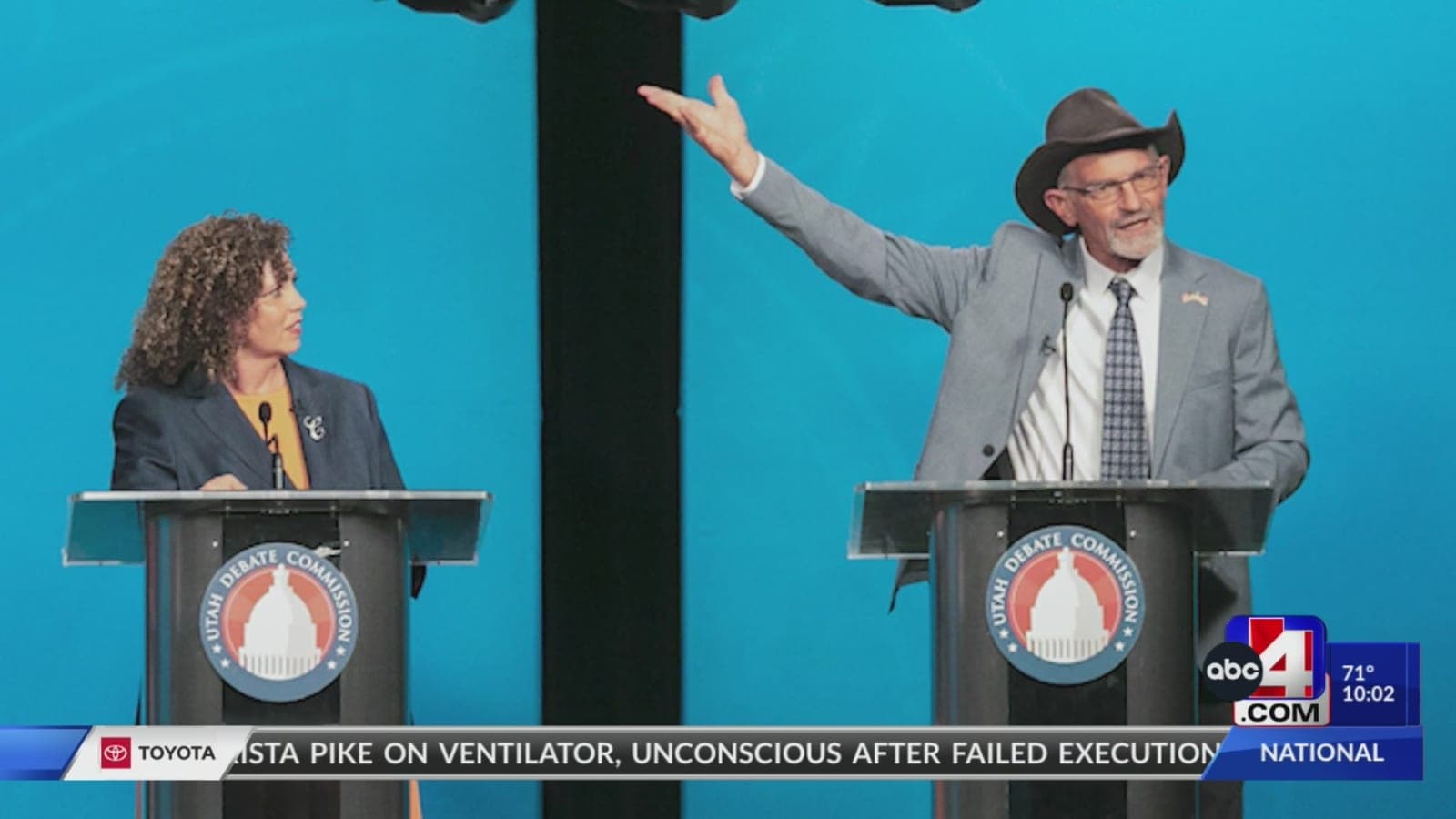 Celeste Maloy and Kent Udell debate the issues in race for Congressional District 3