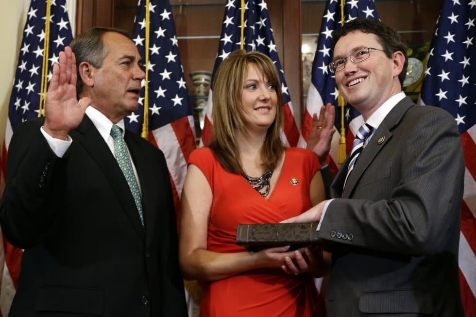 Kentucky Congressman Thomas Massie announces the death of his wife, Rhonda Massie - AP News