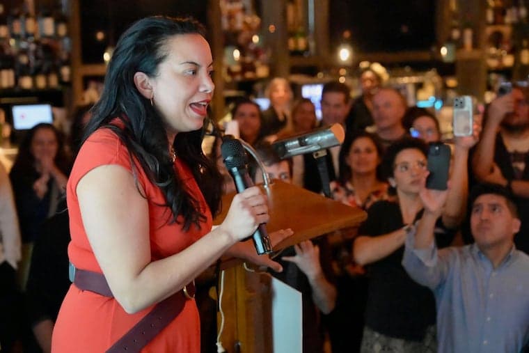 Analilia Mejia celebrates victory in primary to replace Mikie Sherrill after Malinowski concession