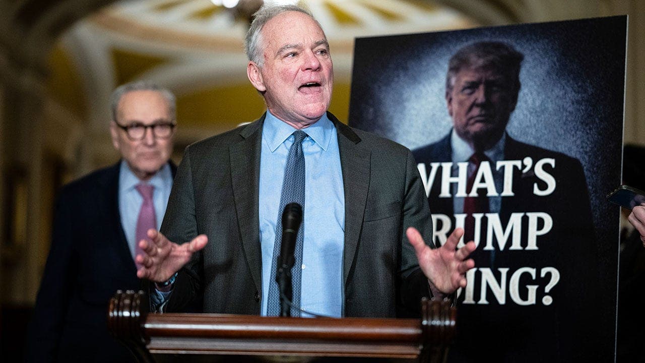 Tim Kaine pushes war powers resolution on Trump's military action in Venezuela