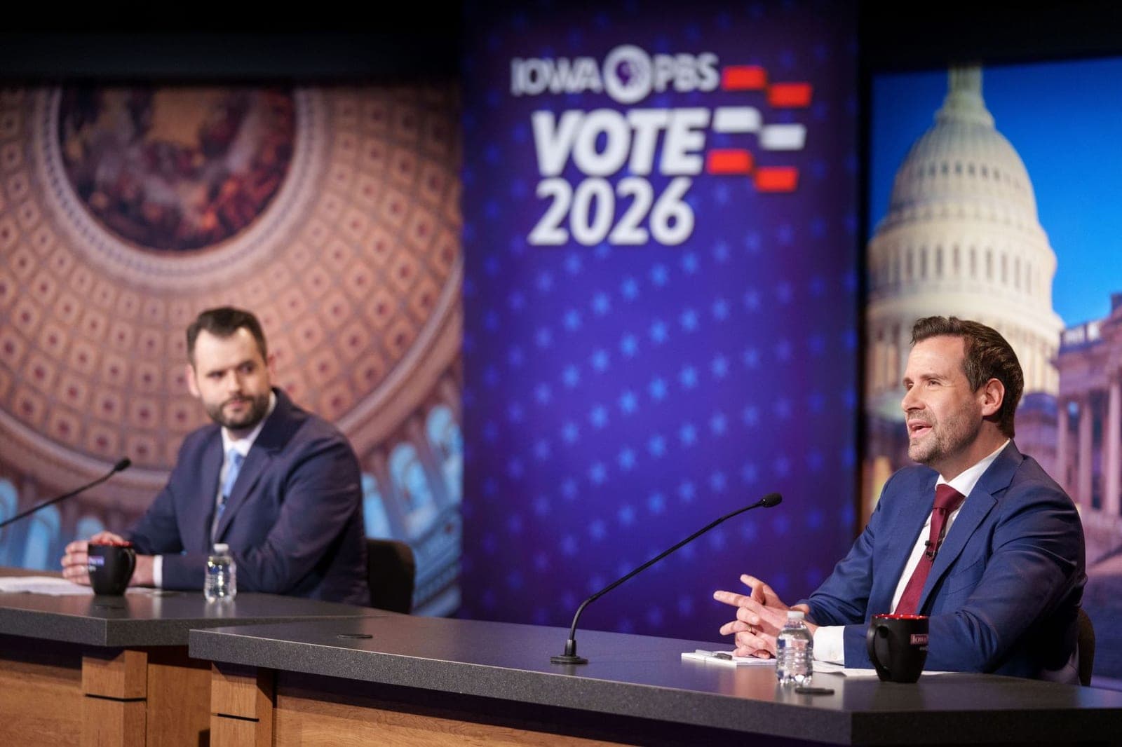 Josh Turek and Zach Wahls face off in first Democratic U.S. Senate primary debate