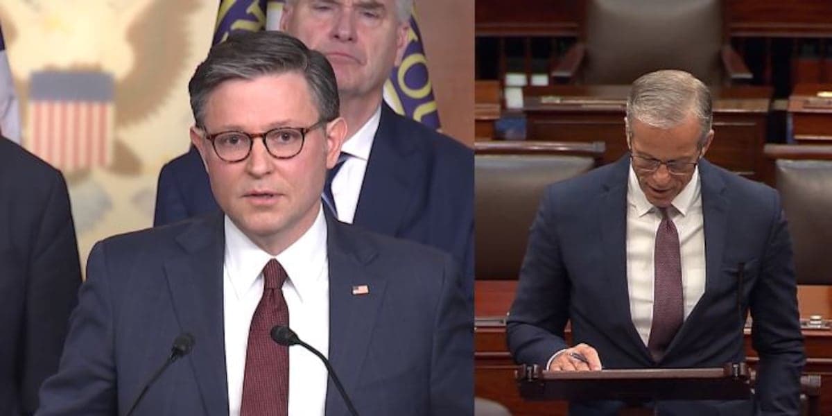 Majority Leader Thune, House Speaker Johnson reach plan to fund DHS