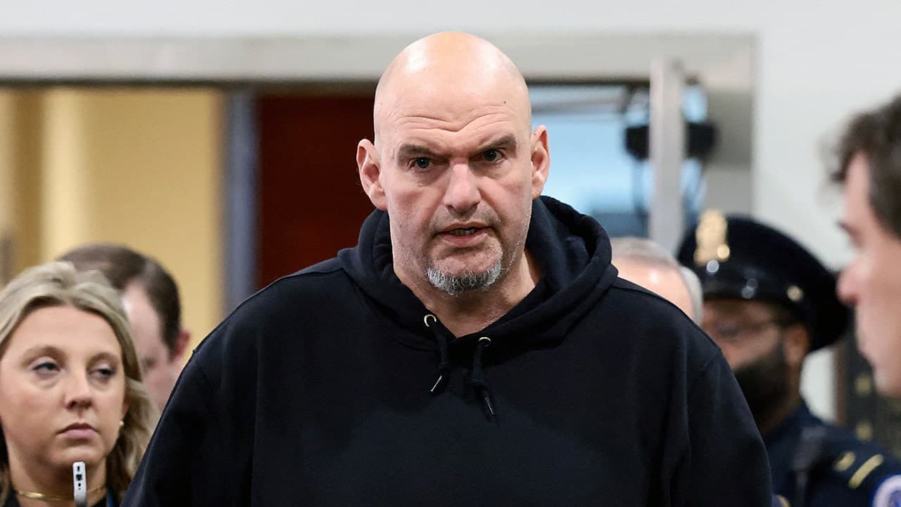 Fetterman breaks with Democrats, backs Trump pick Mullin for DHS secretary role
