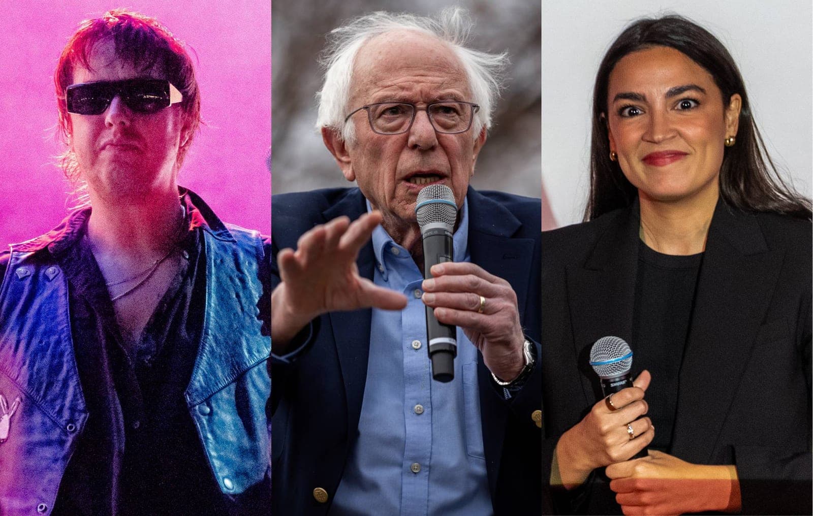 Watch Bernie Sanders and AOC introduce The Strokes at huge NYC homecoming show
