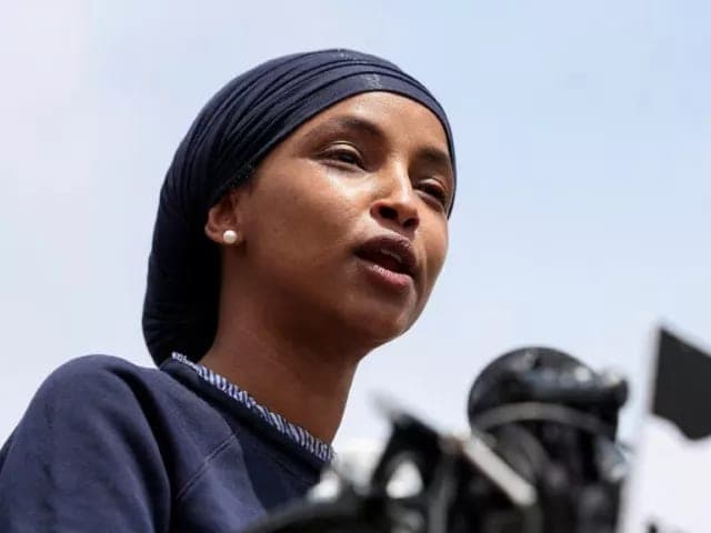 Man sprays US lawmaker Ilhan Omar with foul liquid after ICE condemnation