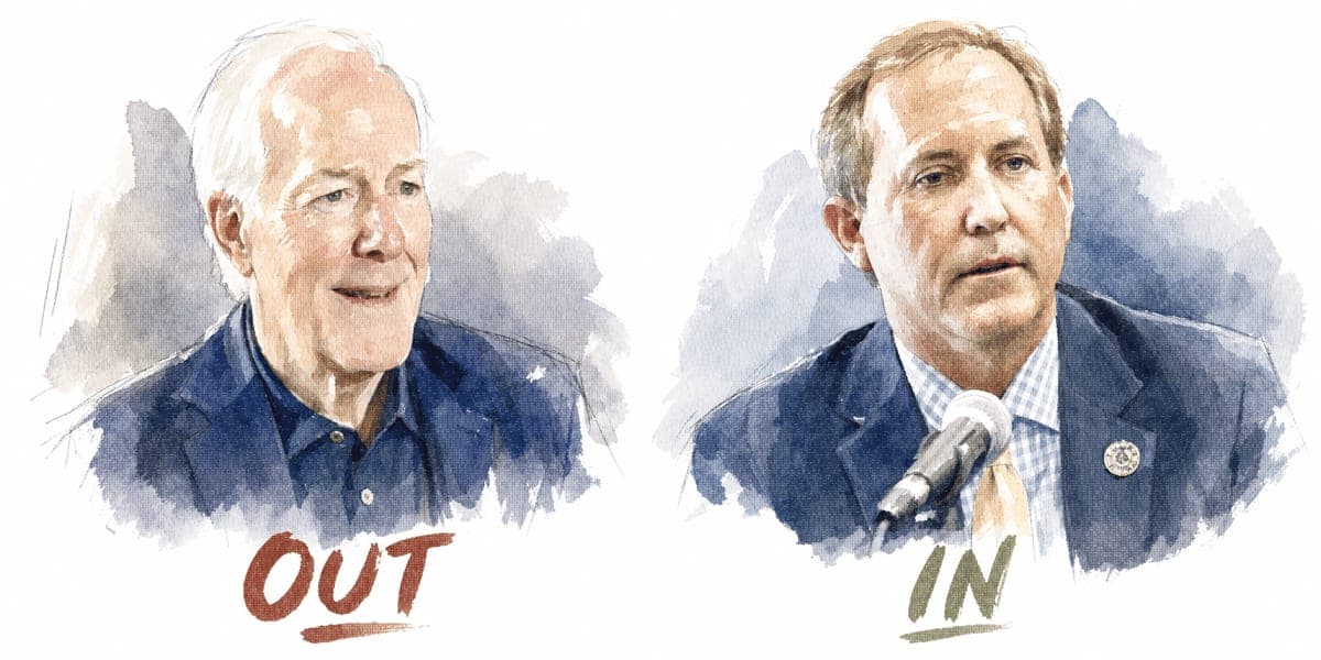 Douglas Andrews: Paxton Sends Cornyn Packing